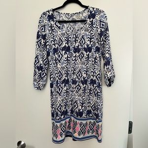 Lilly Pulitzer Ocean Ridge Long Sleeve Elephant Print Dress